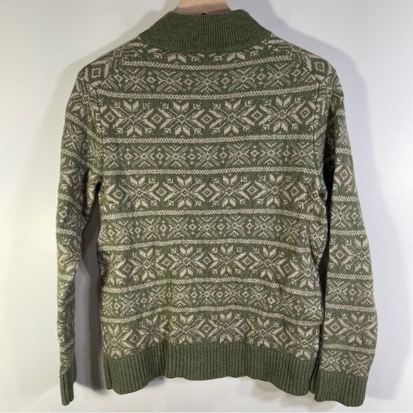 Vineyard Vines Men's Two Color Fair Isle 1/4 Zip Sweater Top Size L - Picture 5 of 10